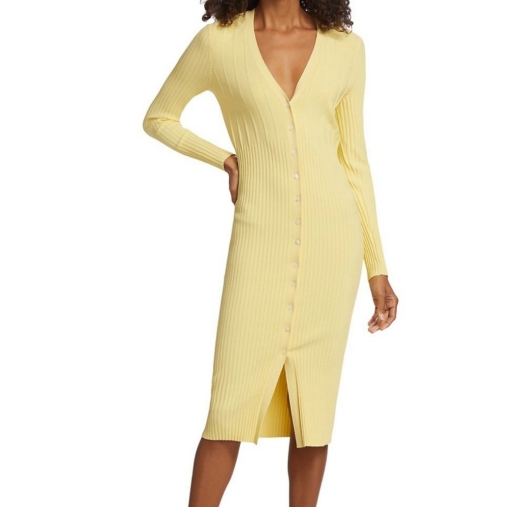 FRAME Ribbed-knit Cardigan